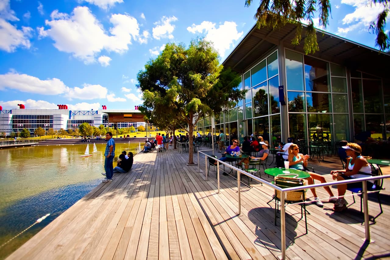 El otoño llega al parque Discovery Green