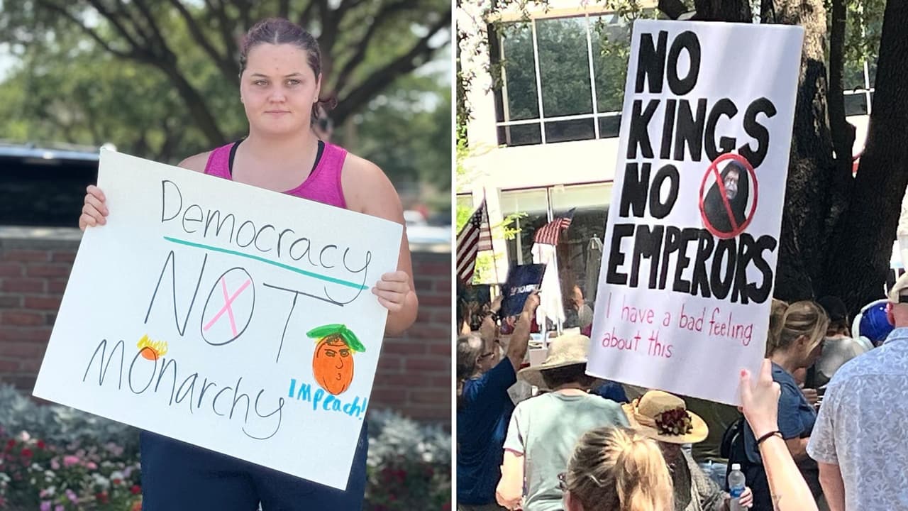 Este sábado se llevó a cabo la protesta nacional 'Sin reyes', con la cual querían expresar su rechazo a las estrictas política del presidente Donald Trump. En Dallas la jornada fue pacífica y muchos manifestantes reiteraron que los inmigrantes llegaron a EEUU por un mejor futuro. A su vez, hubo otros que aprovecharon para arrepentirse por haber votado por Trump.