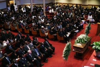 El funeral de Ethel Lance, una de las víctimas de la masacre en Charleston.