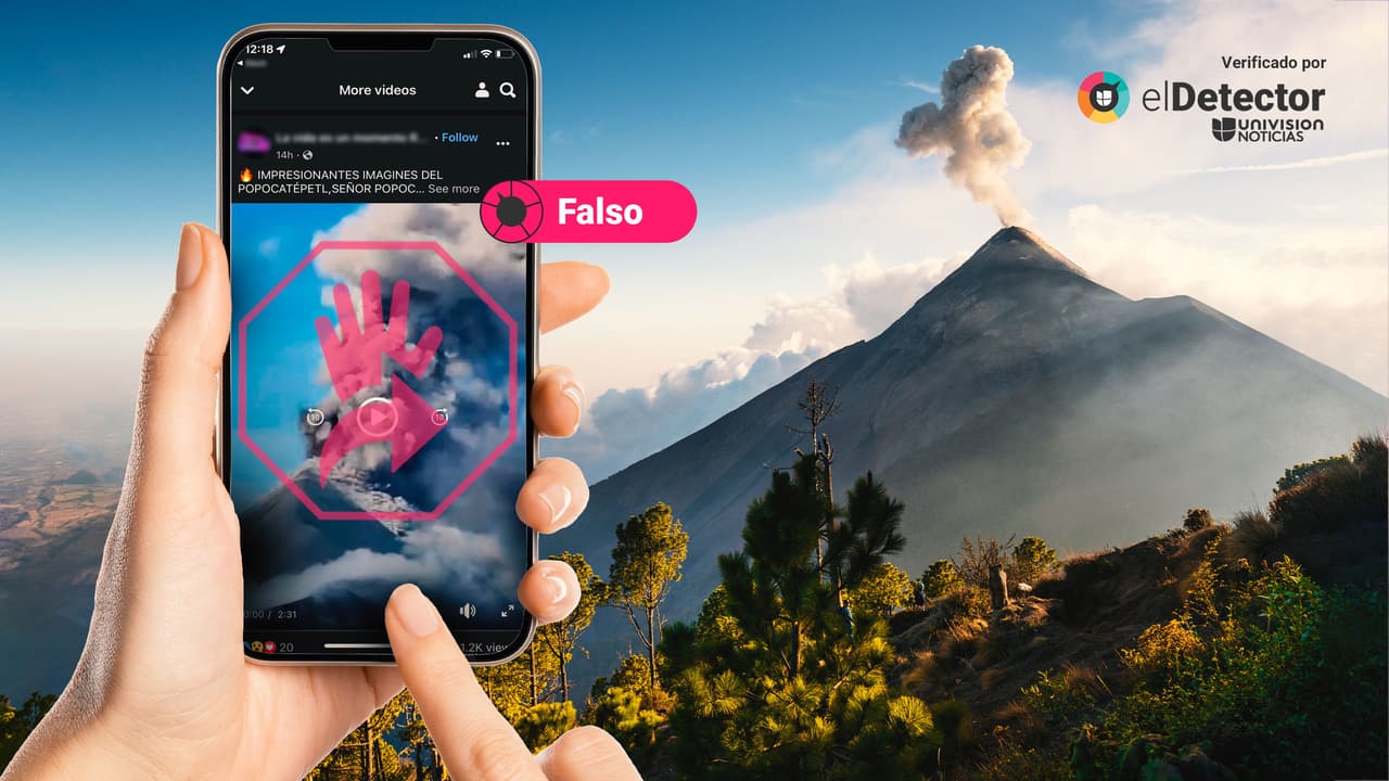 Ese video viral NO es del Popocatépetl, sino del Volcán de Fuego en Guatemala 