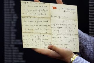 "Los marineros dicen que hemos tenido un maravilloso pasaje hasta ahora. No ha habido ninguna tempestad", señalaba la carta.