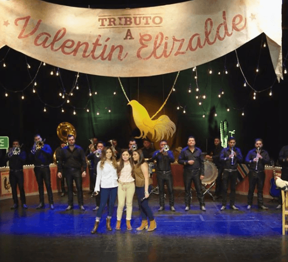 Gabriela, Valeria y Valentina participaron en el disco 'Tributo a Valentín Elizalde', que salió a la venta en febrero de 2017, según informó el portal Debate.