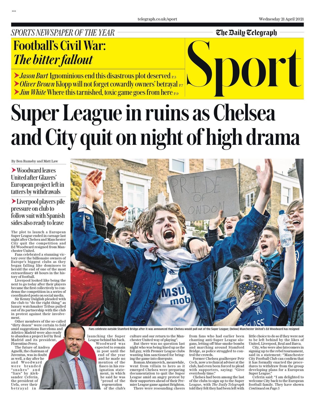 Tras varias horas de incertidumbre en el futbol europeo, el día de hoy se ha hecho oficial la suspensión del proyecto de la Superliga europea.