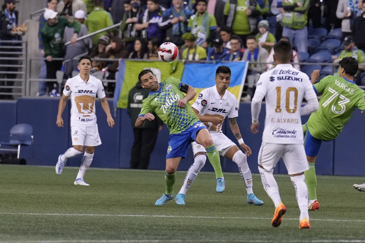Seattle Sounders fue ampliamente superior a Pumas y se impuso con un doblete de Raúl Ruidíaz y otro tanto de Nicolás Lodeiro.