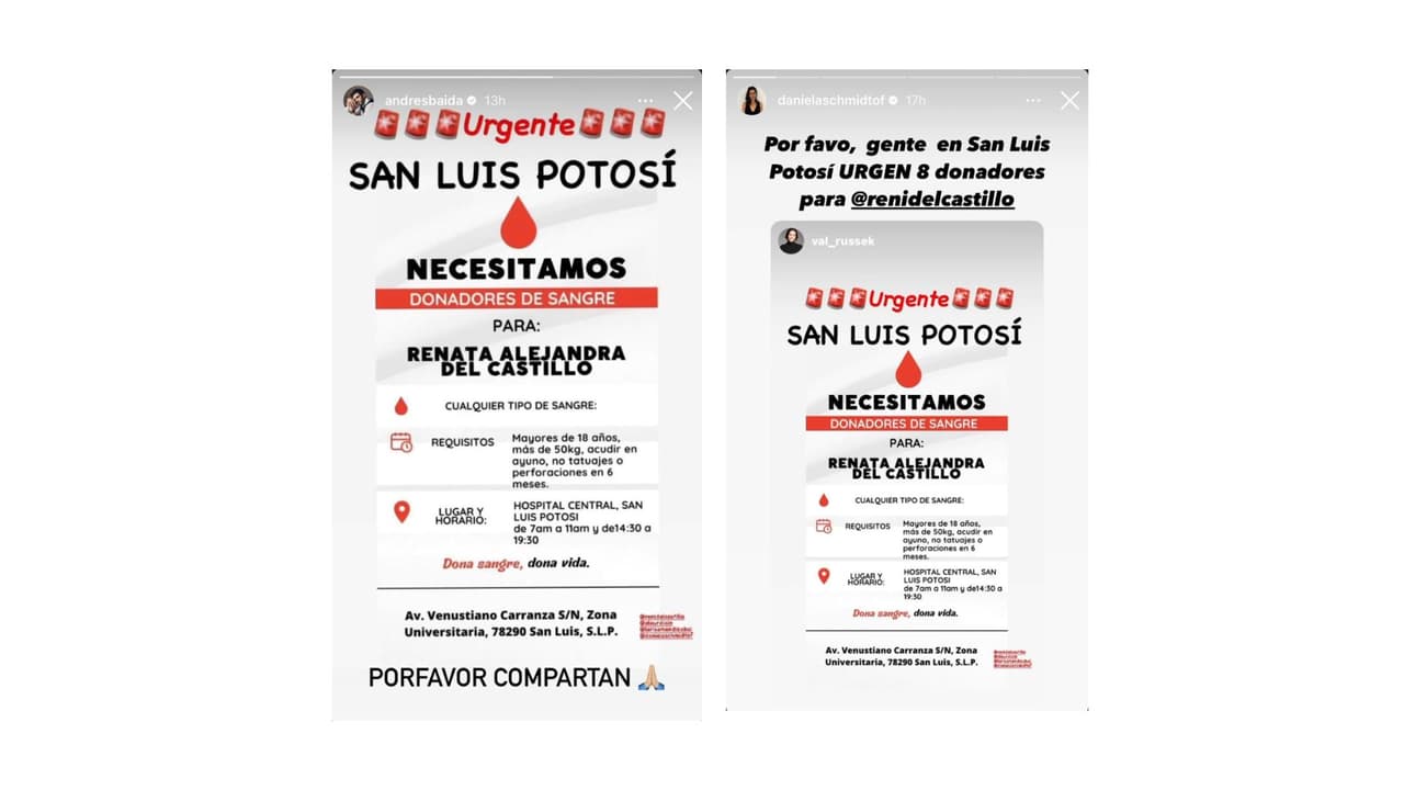 Solicitan donadores de sangre para la actriz de 'Control Z' y 'Como dice el dicho'.