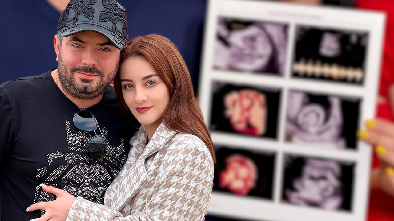 Novia de José Eduardo Derbez deja ver la carita de su bebé y asegura que ya se parece al papá