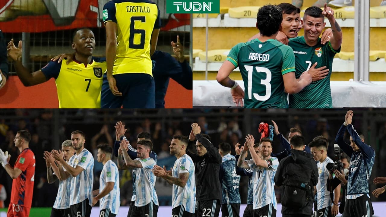 Argentina clasifica, Ecuador se acerca a Qatar 2022 y Bolivia sueña con el Repechaje