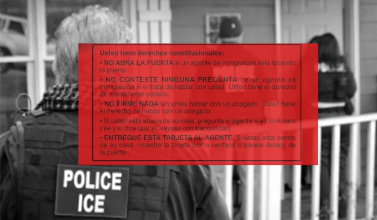 Esta es la tarjeta roja que podría salvarte de una detención de ICE