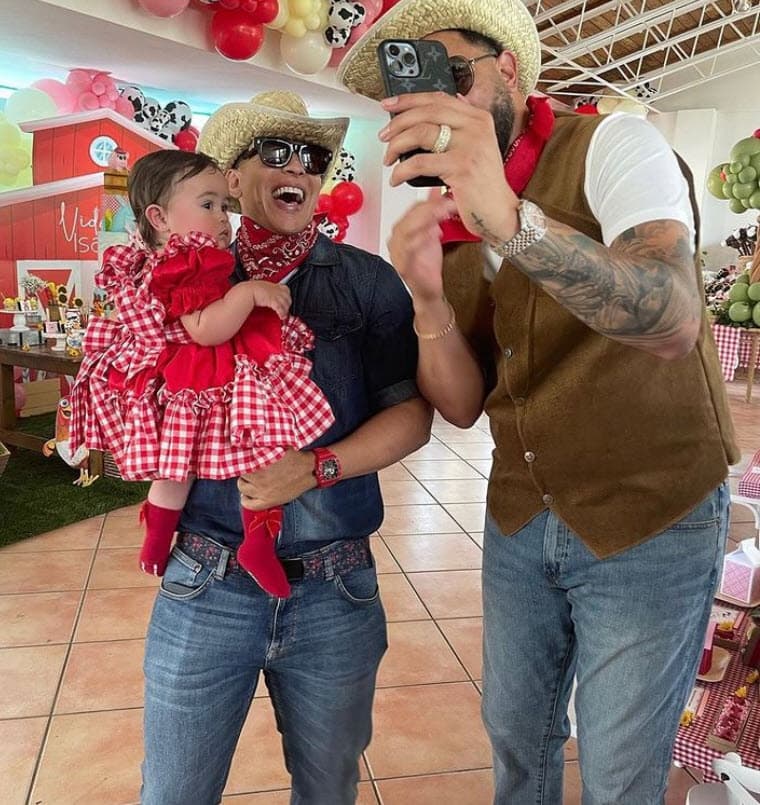 Incluso, en la reciente fiesta de cumpleaños de la bebé, quien cumplió su primer año de vida.
<br>