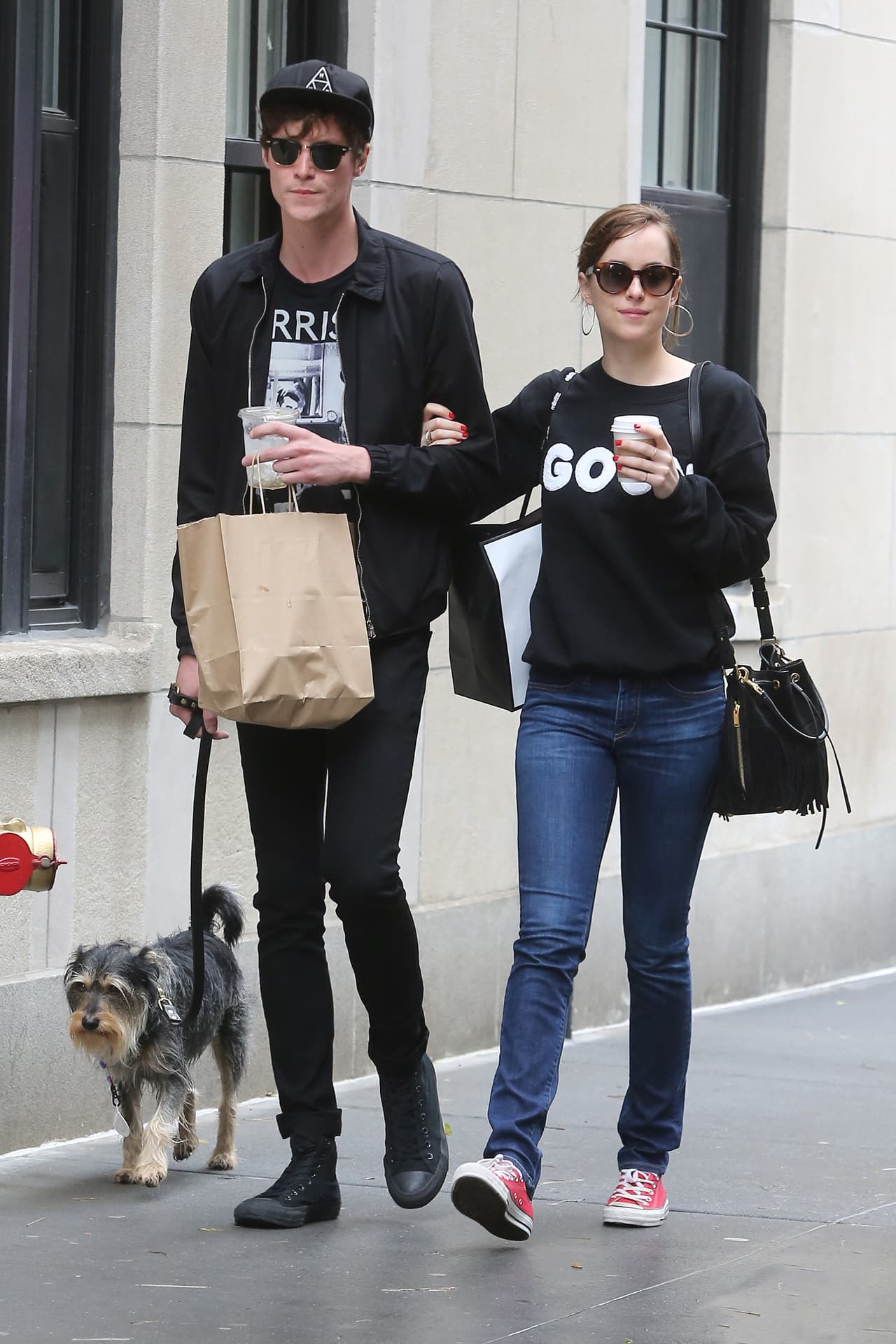 Dakota Johnson y Zeppelin en NYC