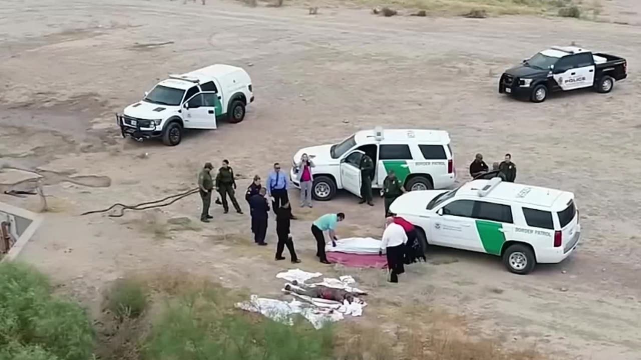 Hallan los cuerpos de seis adultos y una niña ahogados en un canal del Río Grande que separa El Paso de Ciudad Juárez