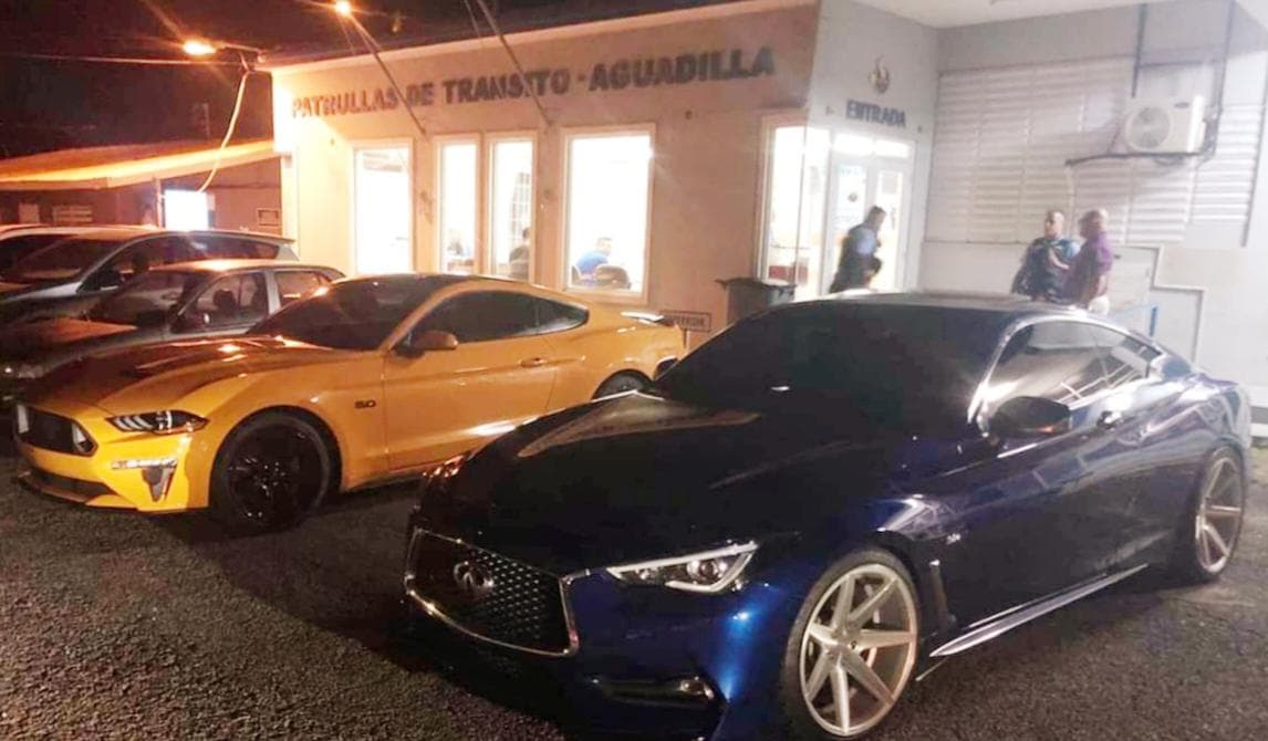 Policía confisca autos por regateo en Aguadilla