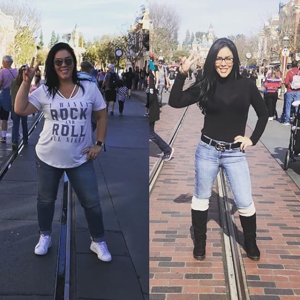 "Un día estábamos mi marido y yo y dije: es que no quiero ir, no me quedan los pantalones, estoy
<b>hecha una cerda</b>. Y mi marido me agarró de las manos y me dijo '¡No te vuelvas a decir así porque yo te amo!'".