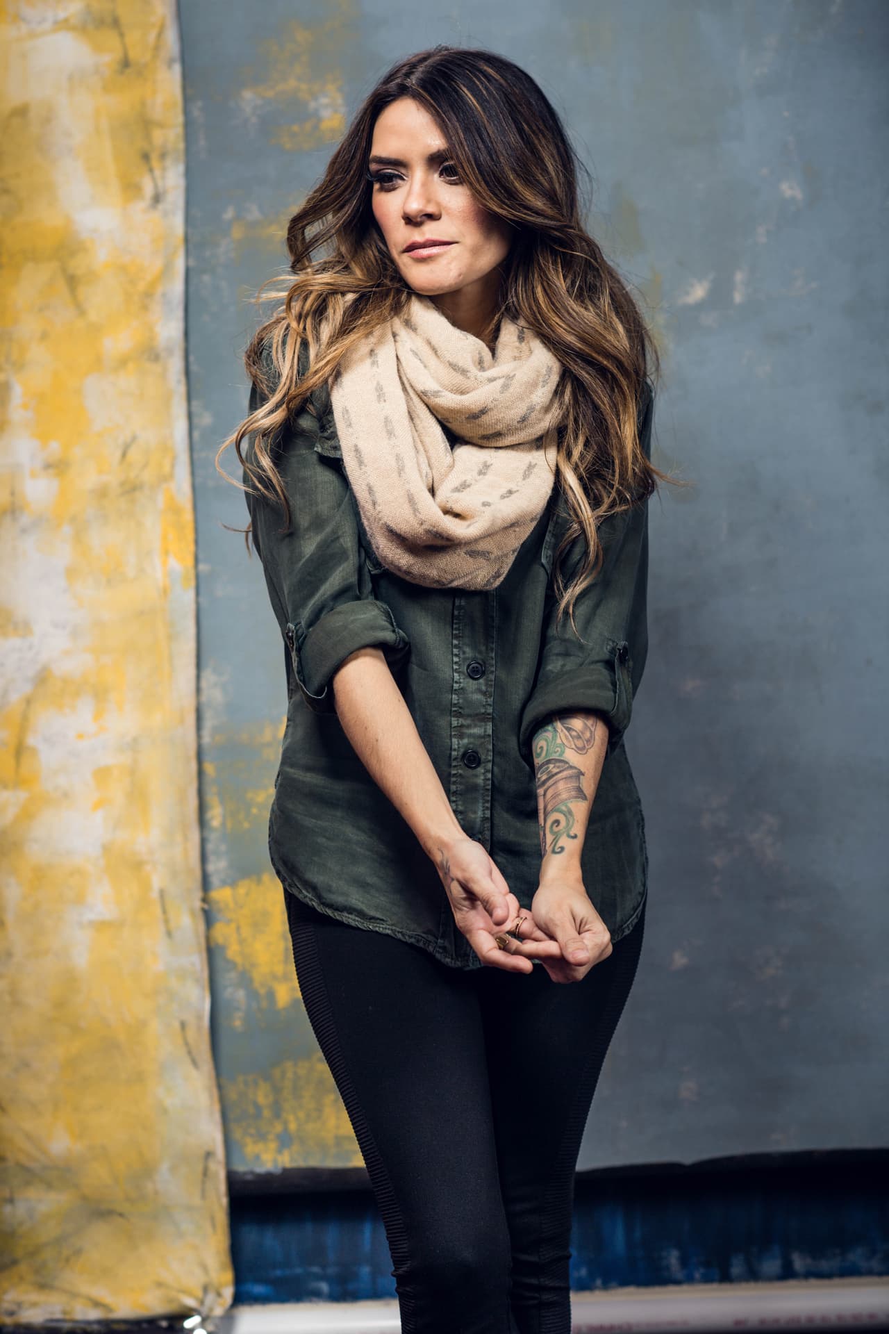 Kany no podía irse sin posar para la lente de nuestro set.