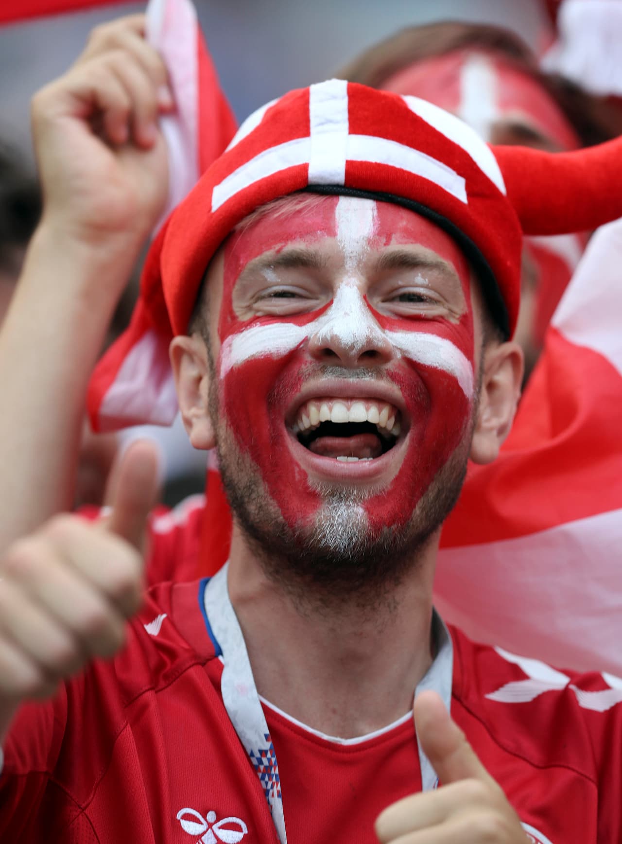 El estadio de Luzhnikí, así como sus cercanías, se colmaron de fanáticos daneses y franceses que pusieron el buen ambiente para vivir una jornada innolvidable del Mundial de Rusia 2018.