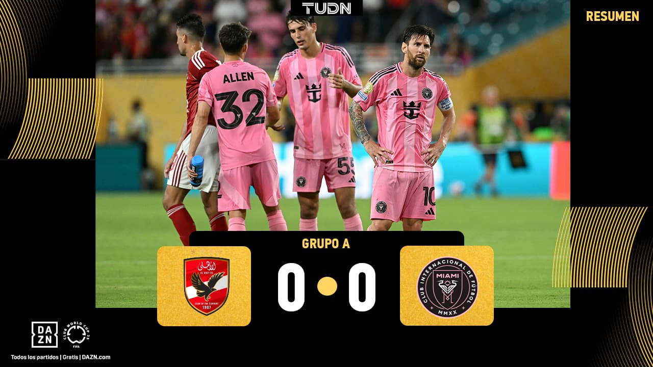 Resumen | Al Ahly e Inter Miami empatan en un choque de alto nivel