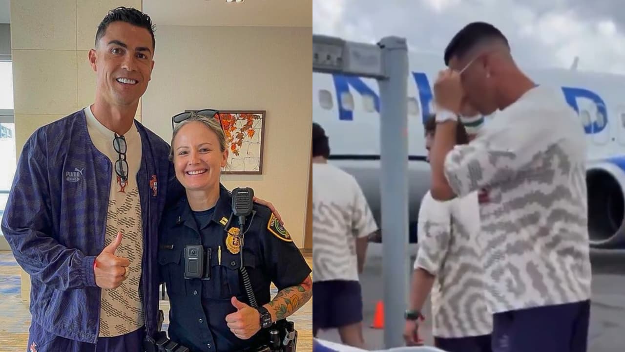 ¡Se las aplicó! Cristiano Ronaldo y la broma que hizo en un aeropuerto de EU