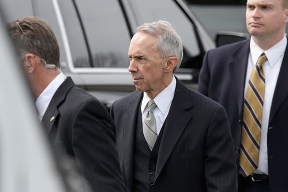 Souter en el funeral de Scalia en 2016. (Photo by Chip Somodevilla/Getty Images)