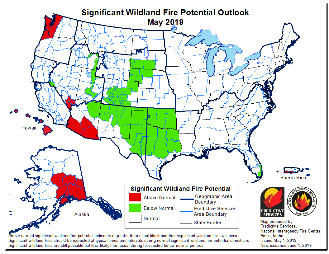 Durante el mes de mayo las probabilidades de incendios en todo California se mantienen dentro de la medida estándar.