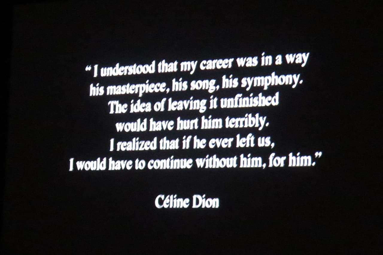 "Entendí que mi carrera era en cierta manera su gran obra maestra, su canción, su sinfonía. La idea de dejarla inonclusa le hubiese dolido enormemente...".