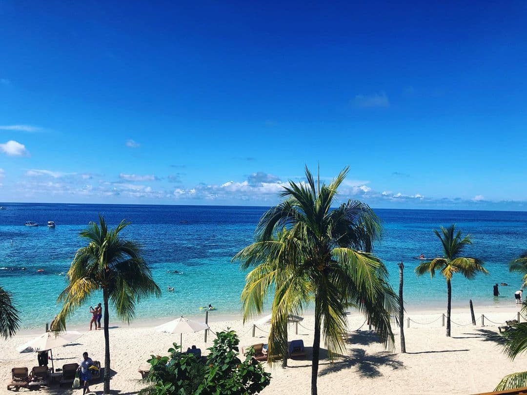 Esta es la vista que la conductora de 34 años ha tenido en sus días de descanso.