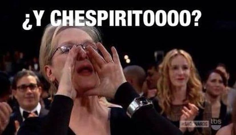 Quejándose de que faltó Roberto Gómez Bolaños en el segmento de In Memoriam recordando a los fallecidos durante el año.