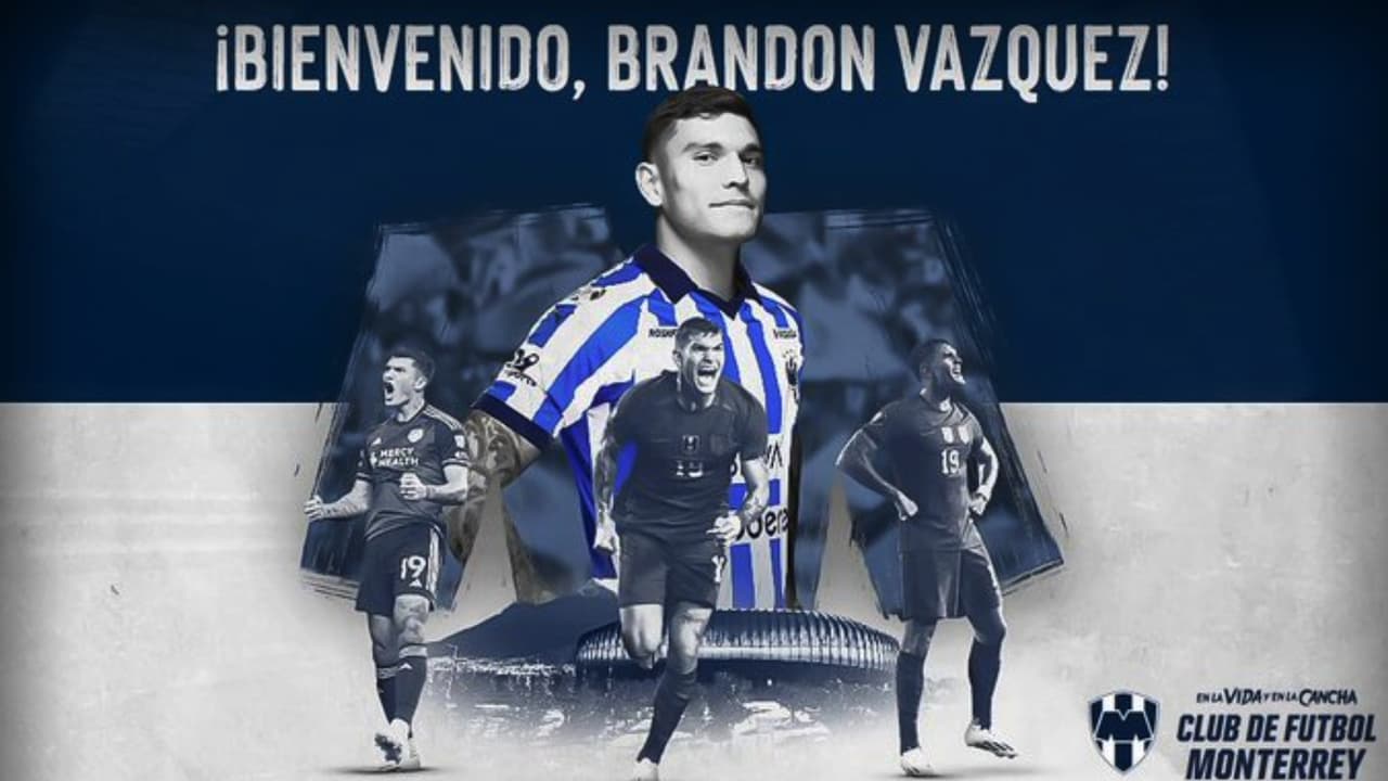 Oficial: Rayados anuncia a Brandon Vázquez como refuerzo