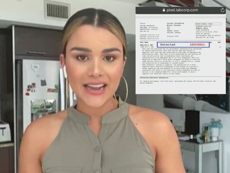 El martes 14 de julio, la dominicana compartió en el show en vivo que una prueba que se hizo en casa arrojó que estaba contagiada del virus que aqueja al mundo.
