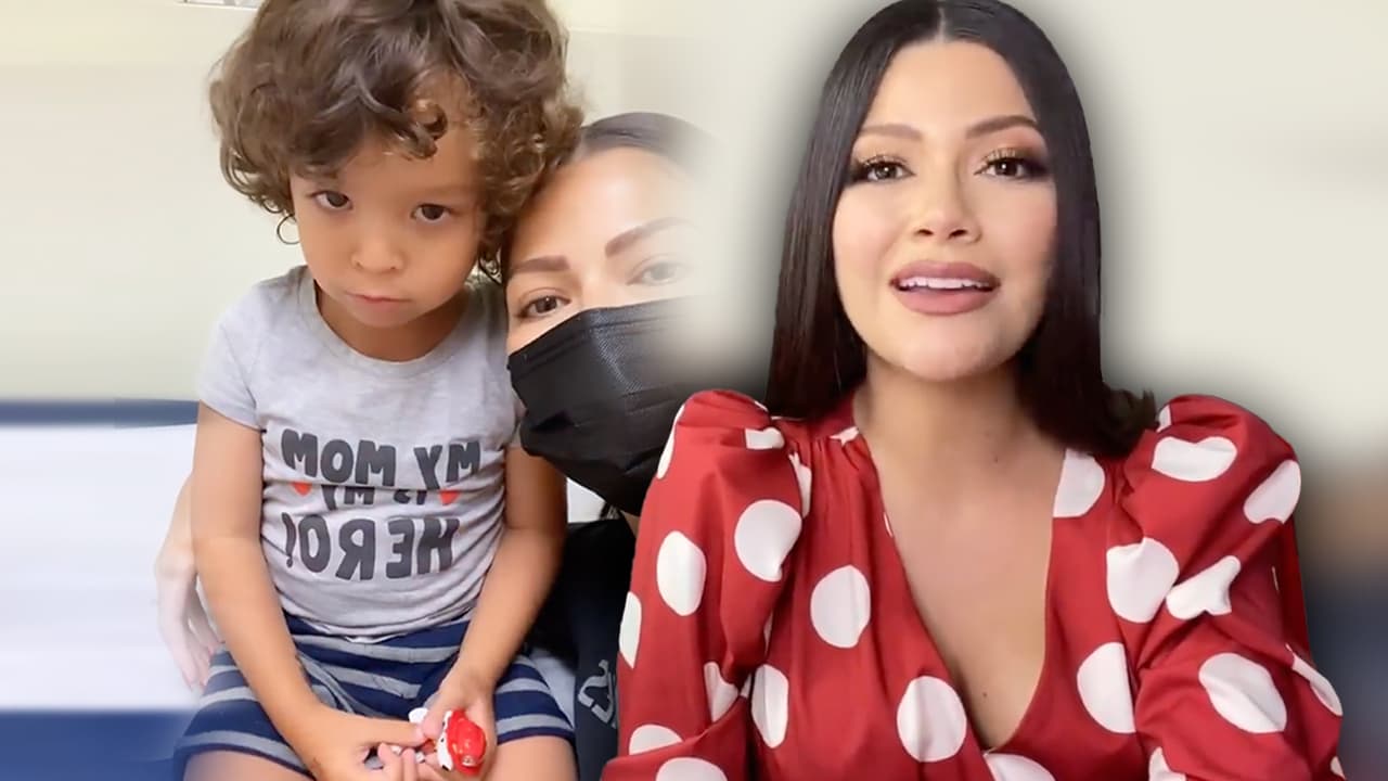 Ana Patricia lleva al hospital a su hijo por un virus que le provocó fiebre y enrojecimiento en la piel