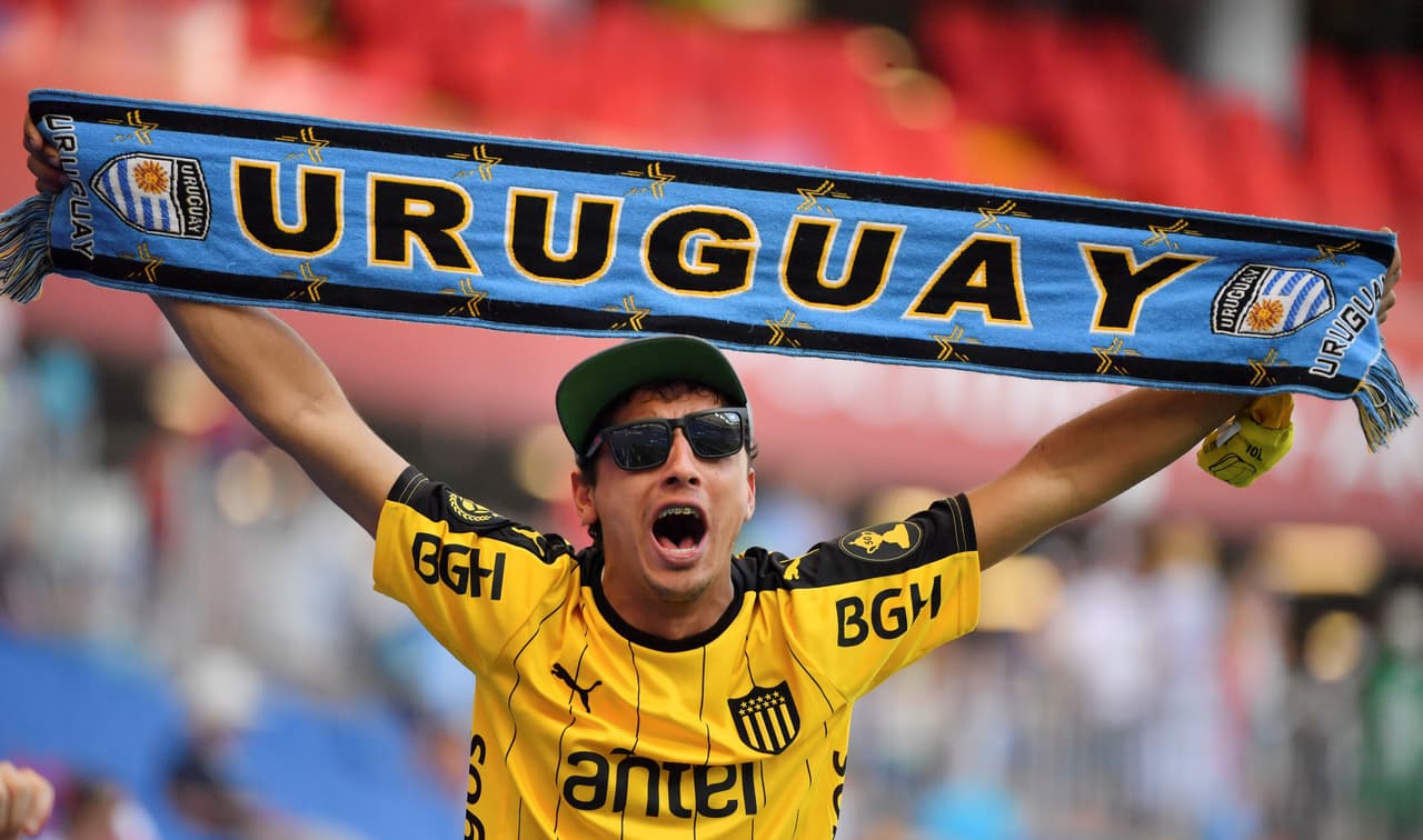 El colorido de los fanáticos en el partido de Uruguay contra Arabia Saudita fue protagonista en el segundo partido de ambos en el grupo A del Mundial de Rusia 2018.
