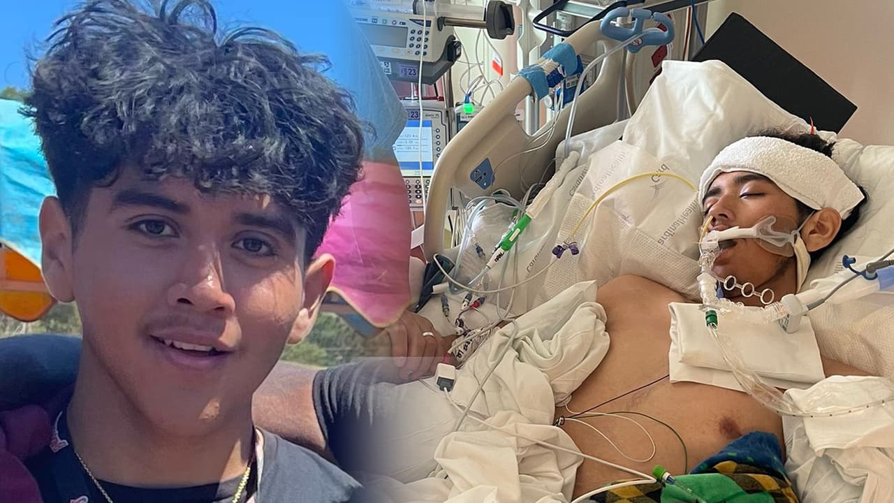 "Yo quiero que él viva": Adolescente hispano apuñalado está en coma inducido y podría perder una pierna