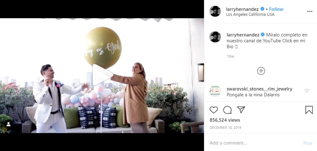 <b>Larry y Kenia</b> anunciaron que estaban esperando a su tercer bebé el 28 de noviembre de 2019. Un mes después, organizaron una fiesta y 
<b><a href="https://www.univision.com/famosos/la-tercera-hija-de-larry-hernandez-aun-no-nace-y-ya-tiene-casi-25-000-seguidores-en-instagram-video">revelaron que tendrían otra niña</a></b>, la tercera en su familia.
<br>