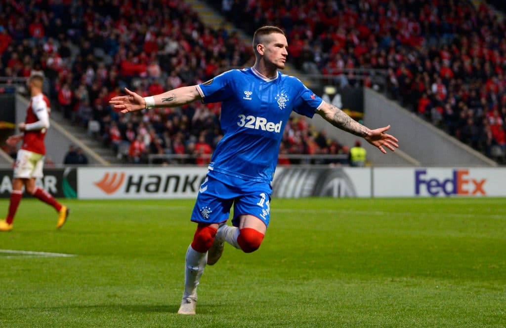 Los Rangers, de Steven Gerrard, se clasificaron con un global de 5-3 sobre el Braga. Kent marcó el gol del triunfo en la vuelta de los 16vos de final.