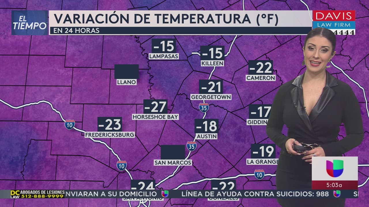 Desciende la temperatura en San Antonio: se mantiene el tiempo frío y seco