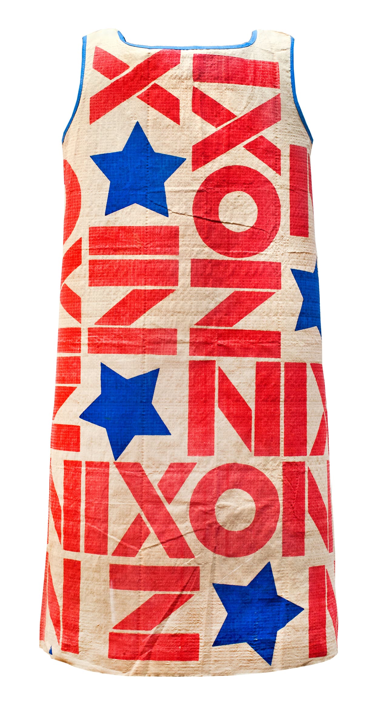 Un vestido de papel de la campaña de Richard Nixon en Carolina del Norte en 1968.