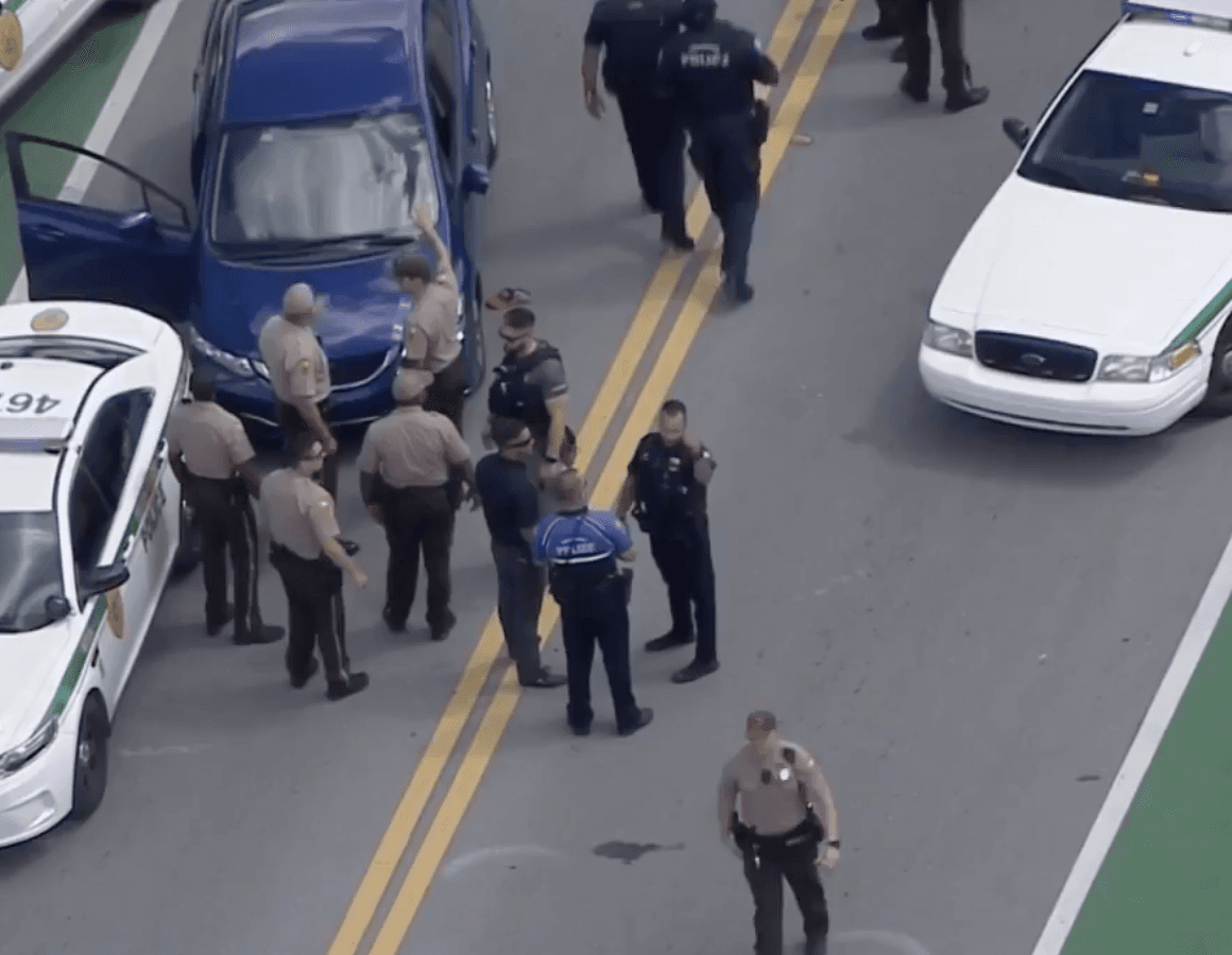 Persecución policial desde Broward hacia Miami-Dade termina con el arresto de los sospechosos