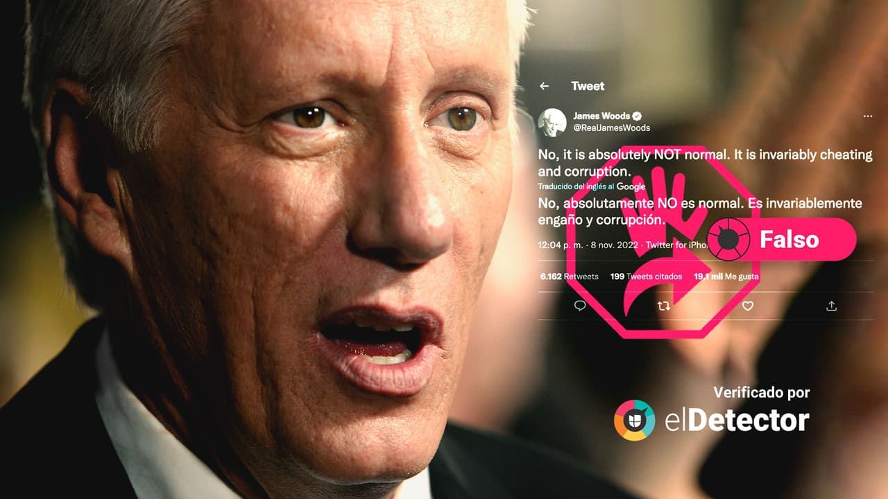 No es “trampa” que los resultados se anuncien después de la noche electoral, como dice James Woods