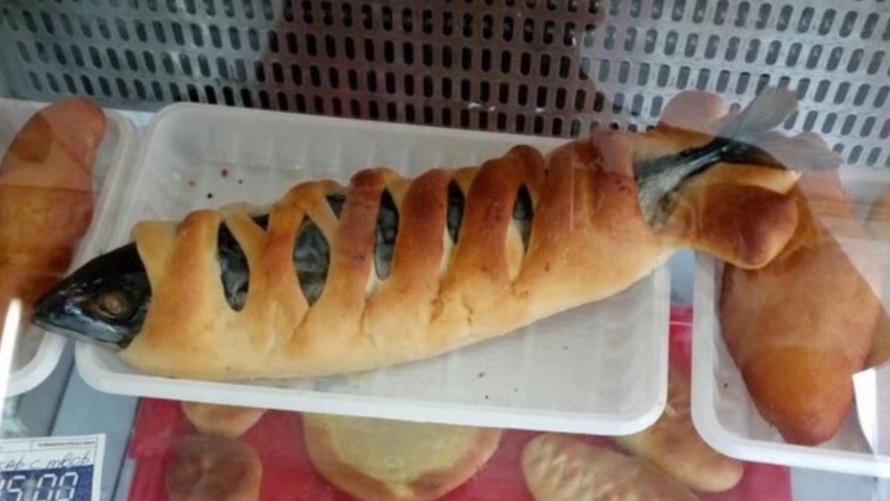 Pan relleno de… ¿pescado?