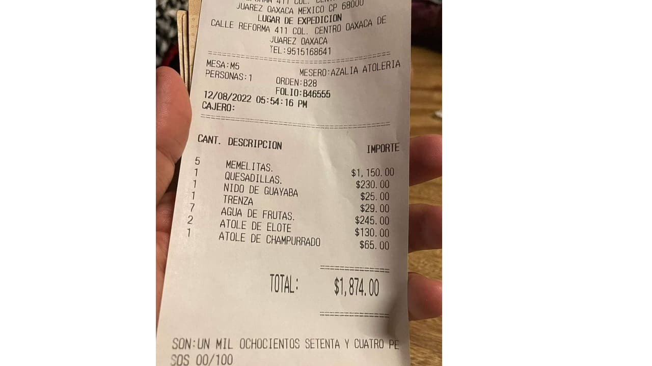 ¿Las memelas más caras del mundo?