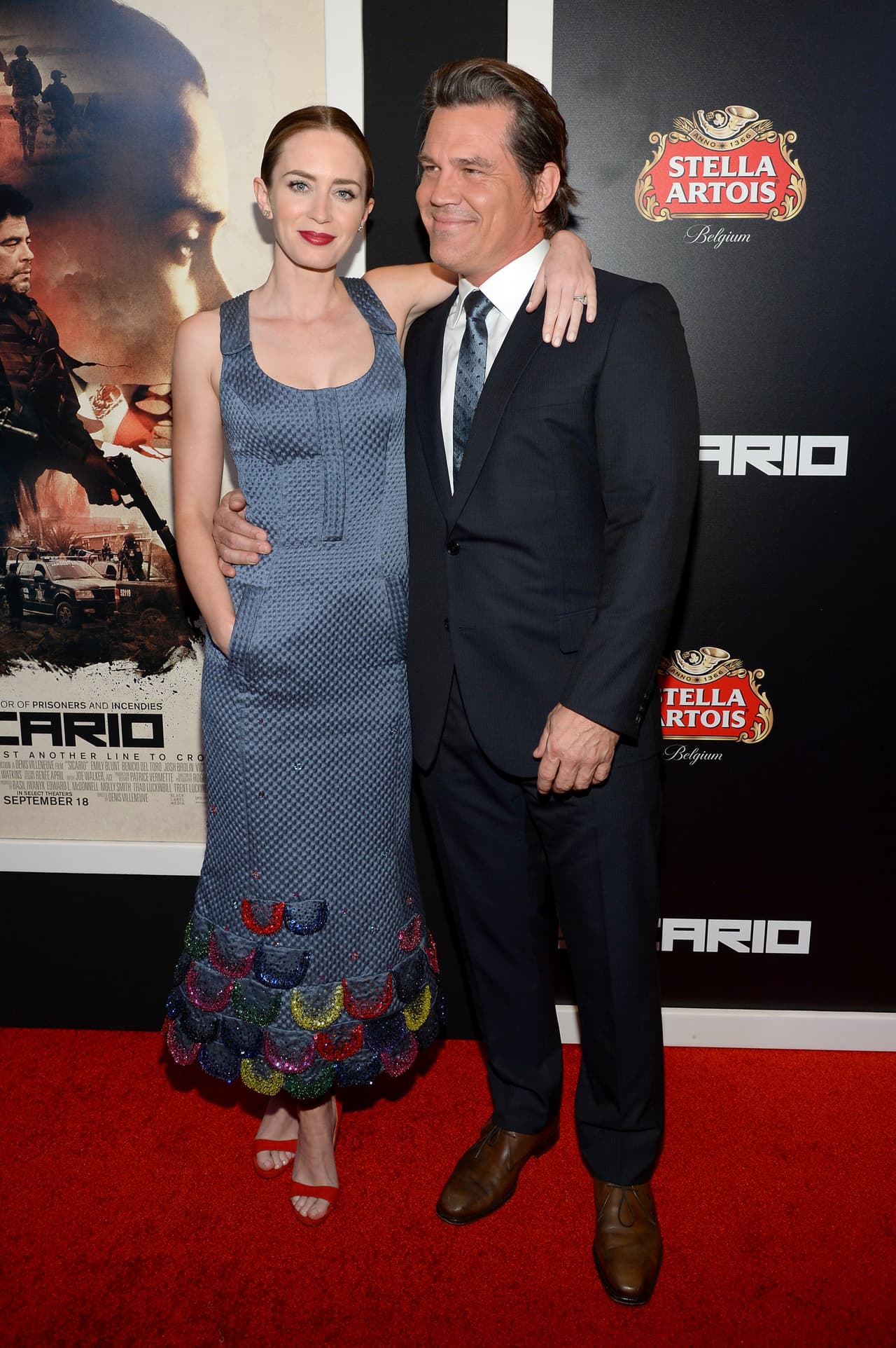 Emily Blunt, Josh Brolin y Benicio del Toro estrenan 'Sicario'.