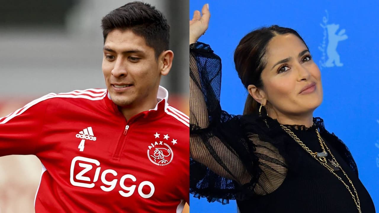 Salma Hayek hizo curiosa petición a Edson Álvarez y él la bateó