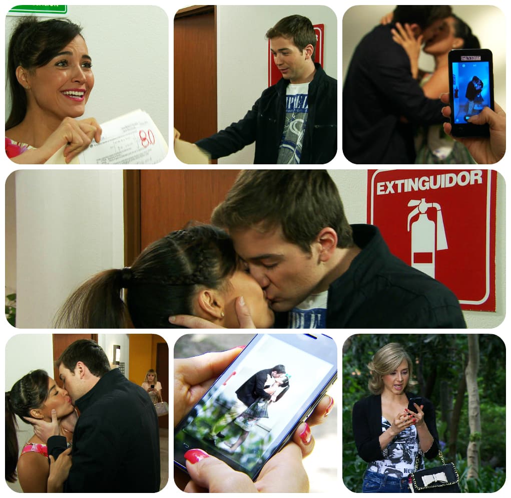 ¡Felicidades Carmen! Ya ves, si le pones ganas puedes ser una gran estudiante. ¡Y como premio, un besito de Diego te llevaste!