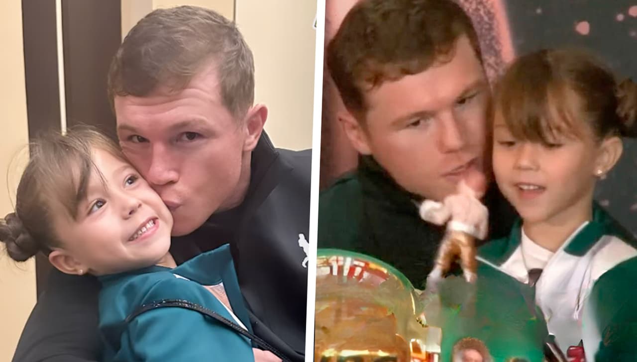 El tierno momento que protagonizó la hija de Saúl 'El Canelo' Álvarez previo a su pelea en Guadalajara