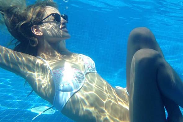 Hasta debajo del agua se ve espectacular.