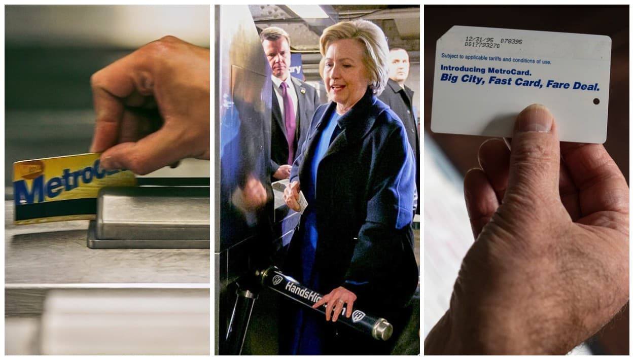 <b>Nueve años</b> después de que la exprimera dama 
<b><a href="https://www.univision.com/local/nueva-york-wxtv/hillary-clinton-tropieza-con-el-tren-de-nyc" target="_blank">Hillary Clinton tuviera que pasar su MetroCard 5 veces</a></b> antes de tener acceso a la plataforma del tren 4, rumbo a El Bronx, la ciudad de Nueva York se despide del sistema.