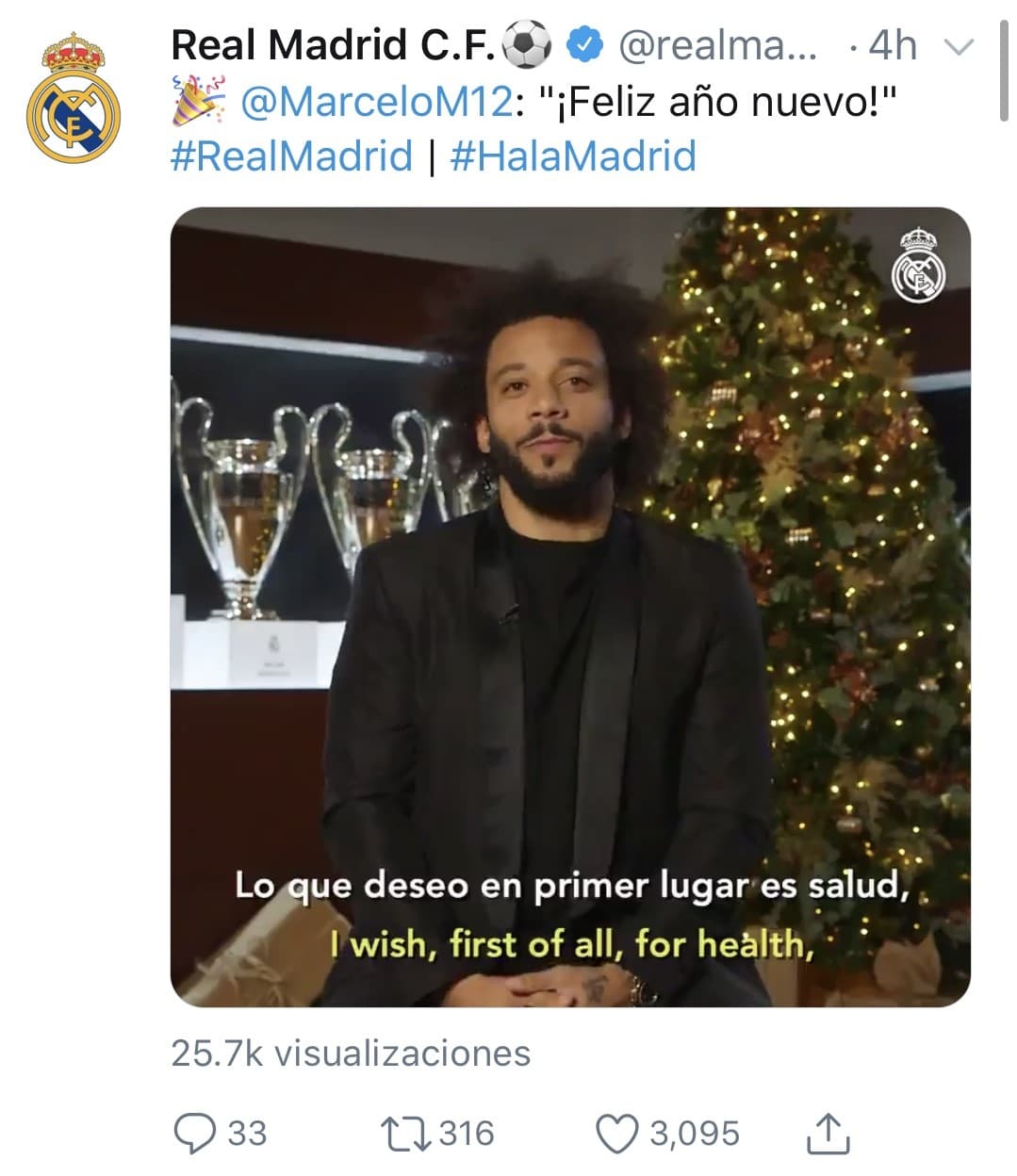 Jugadores entrenadores y clubes desean un gran 2020 a todos sus aficionados.