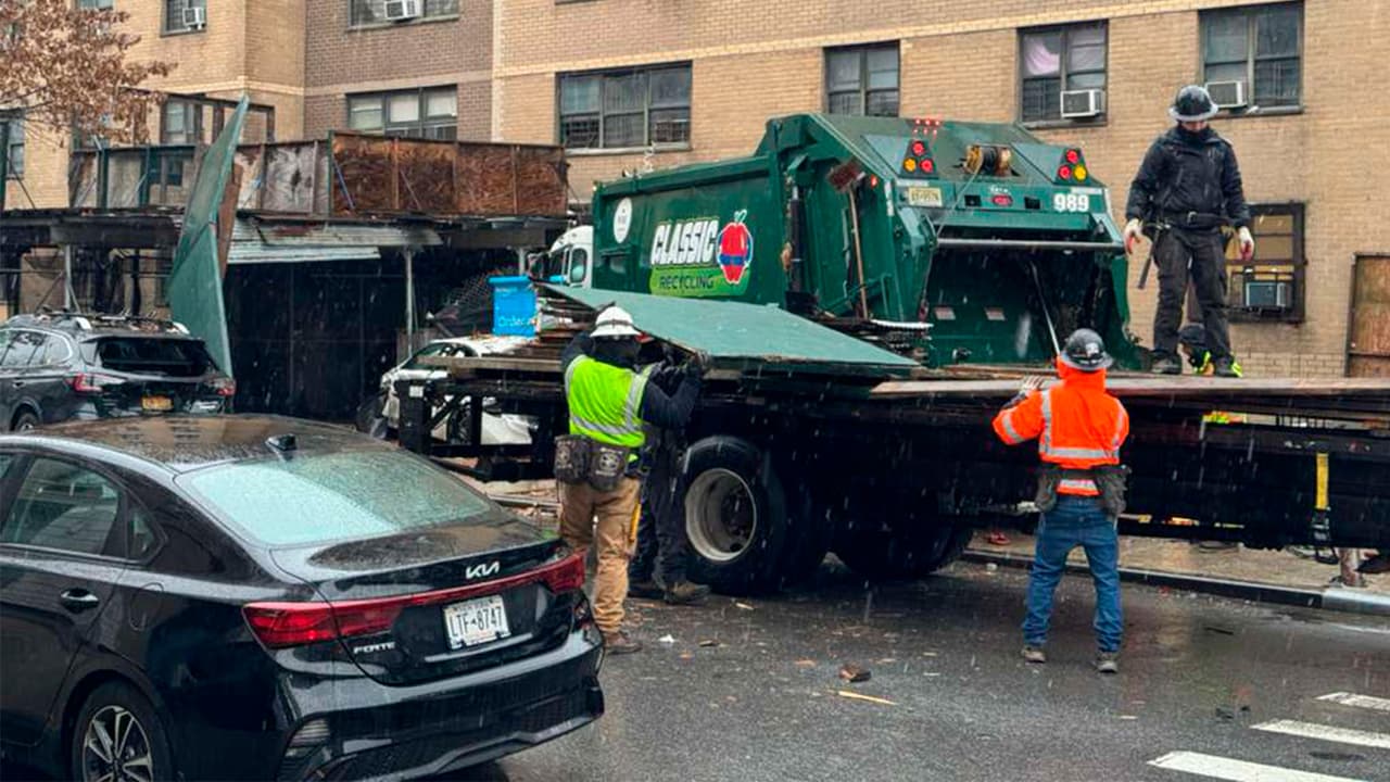 La víctima falleció después de que un andamio colapsara sobre ella tras el accidente.