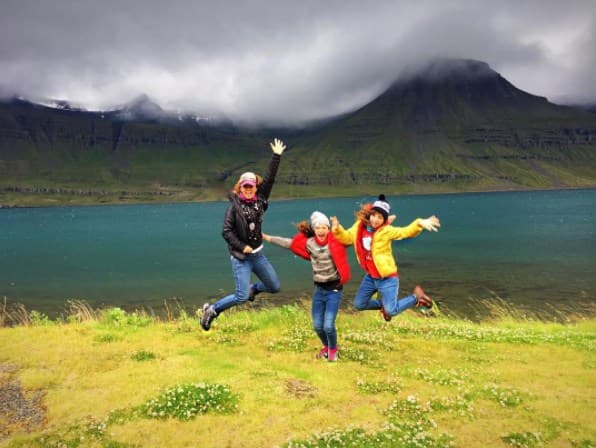 En este 'viaje de chicas', Andrea Legarreta y sus hijas han disfrutado de todos los climas.
