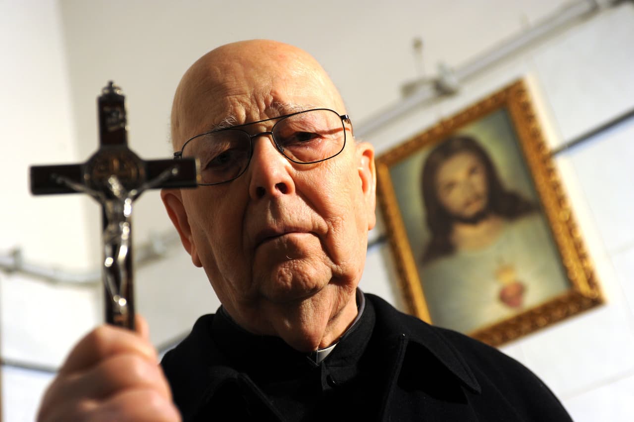 Fotografía de Gabriele Amorth tomada en 2012