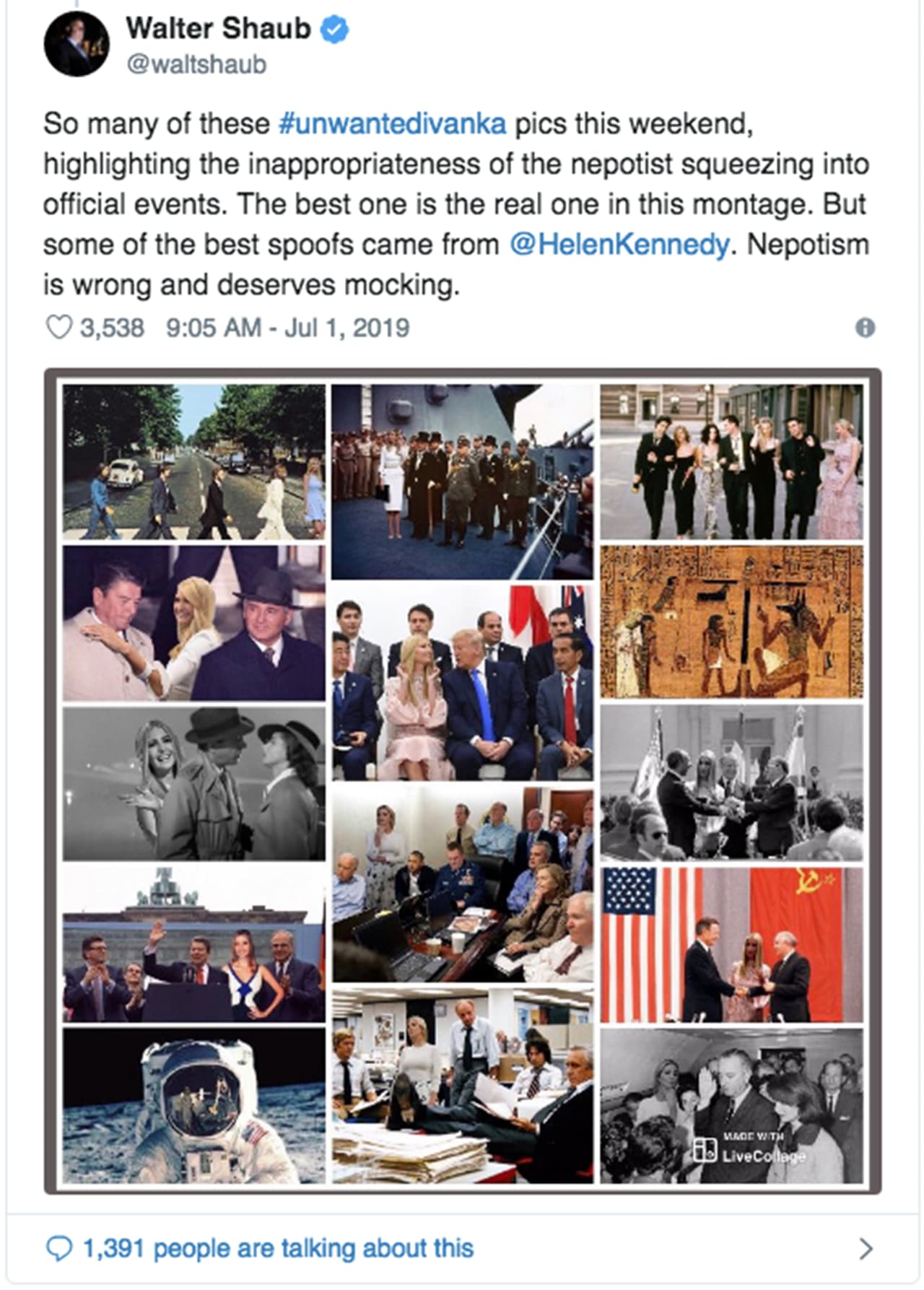 Otra más. / Crédito: 
<a href="https://twitter.com/waltshaub/status/1145679713249239041" target="_blank">@waltshaub/Twitter </a>
<br>